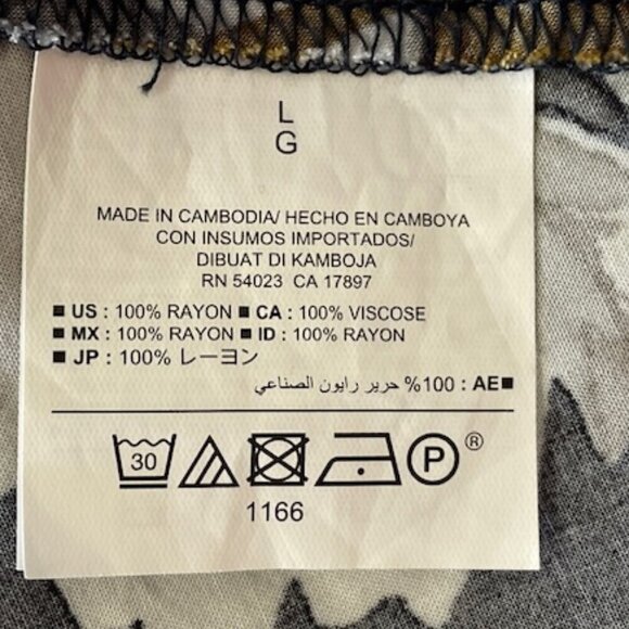 OLD NAVY Woven Cami Grey Floral Defined Waist Spaghetti Strap Dress L - Picture 15 of 16